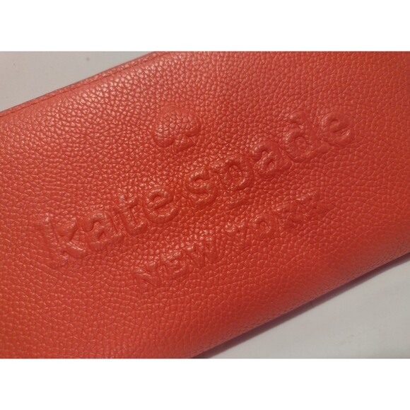 Kate Spade Neda Wallet Watermelon Zip Around Multi-Compartment Brass Zipper 4x8 - Picture 2 of 11